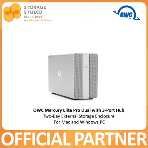 OWC Mercury Elite Pro Dual with 3-Port Hub